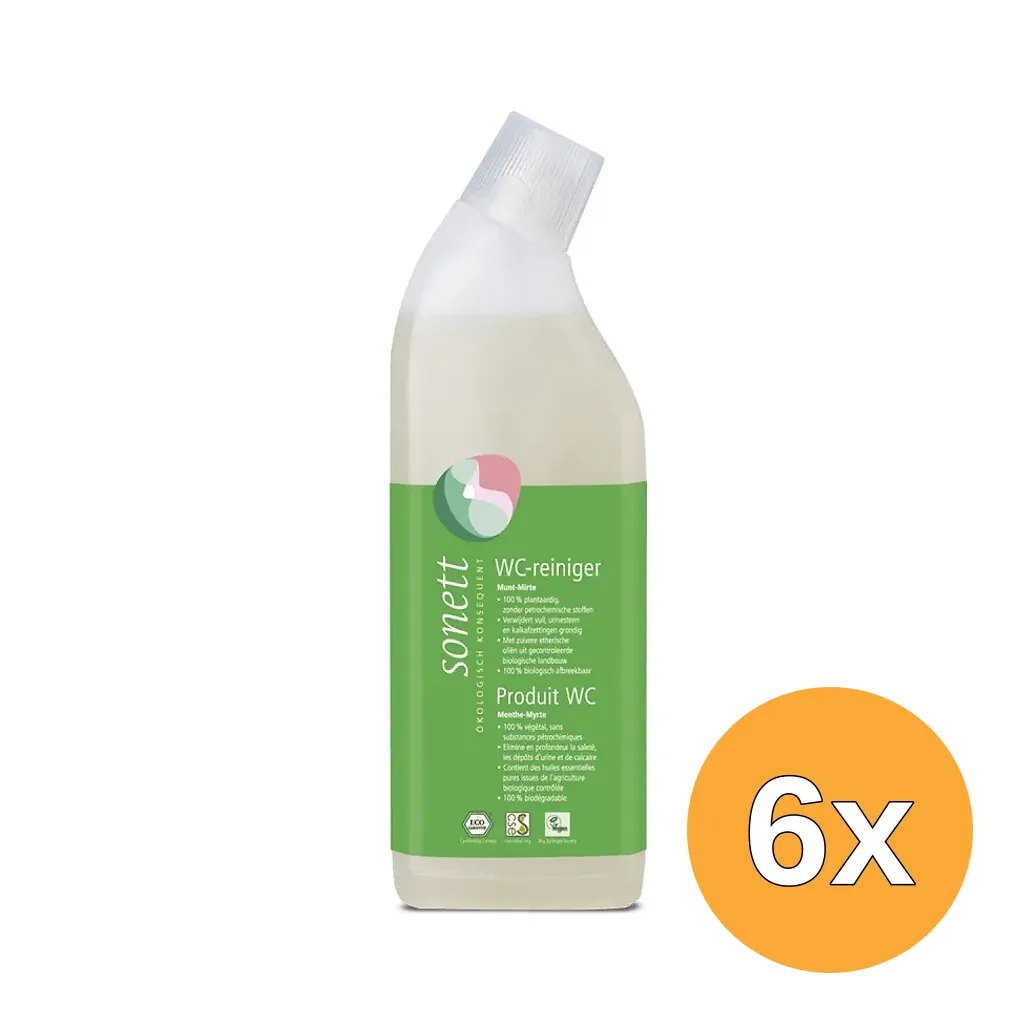 6x Sonett Wc Reiniger Munt Mirte (750 ml)
