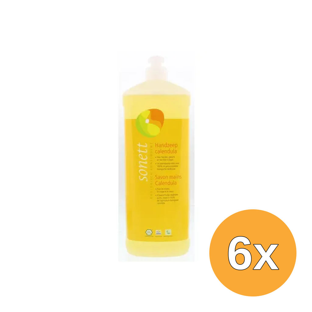 6x Sonett Handzeep calendula (1000 ml)