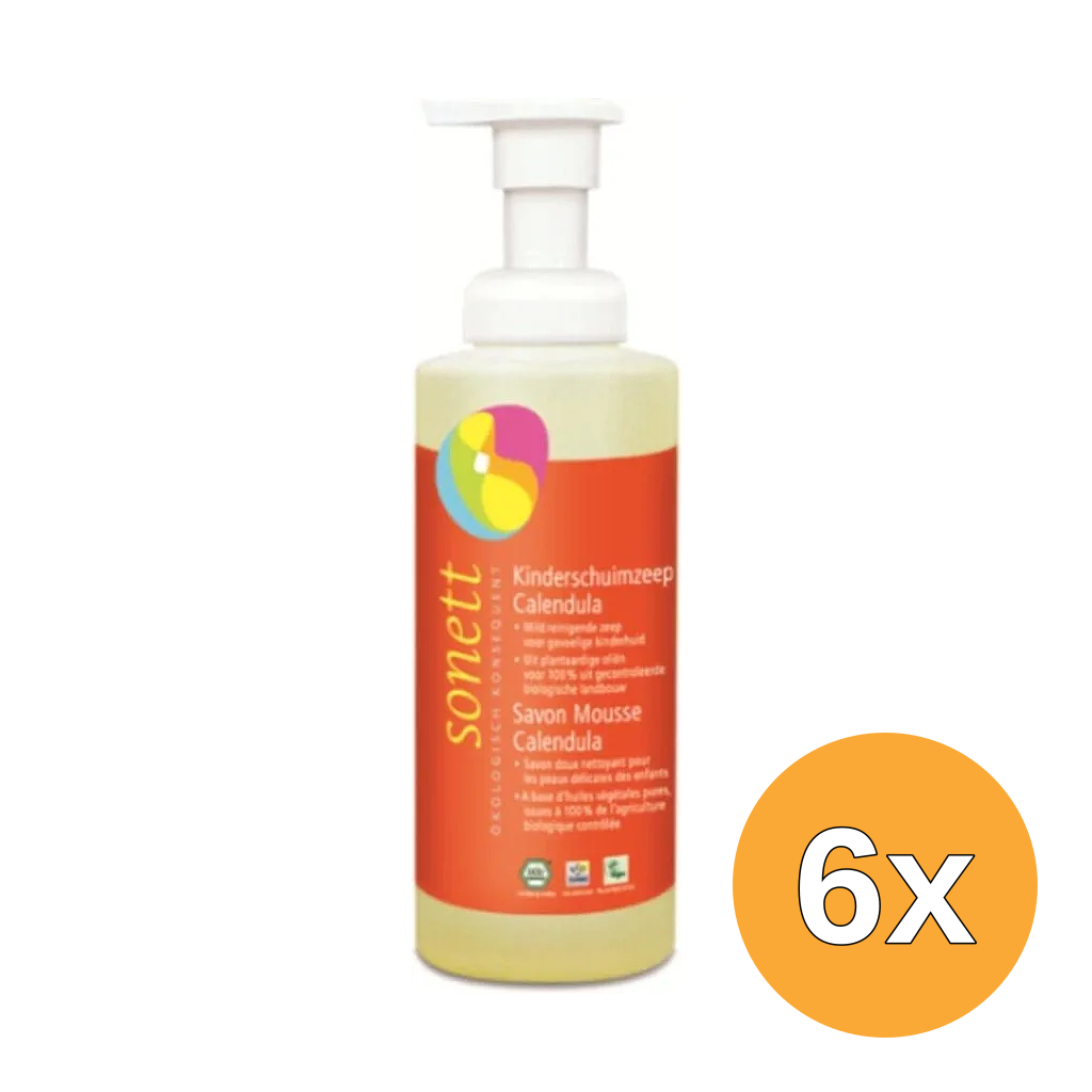 6x Sonett Schuimzeep Kids Calendula (200 ml)