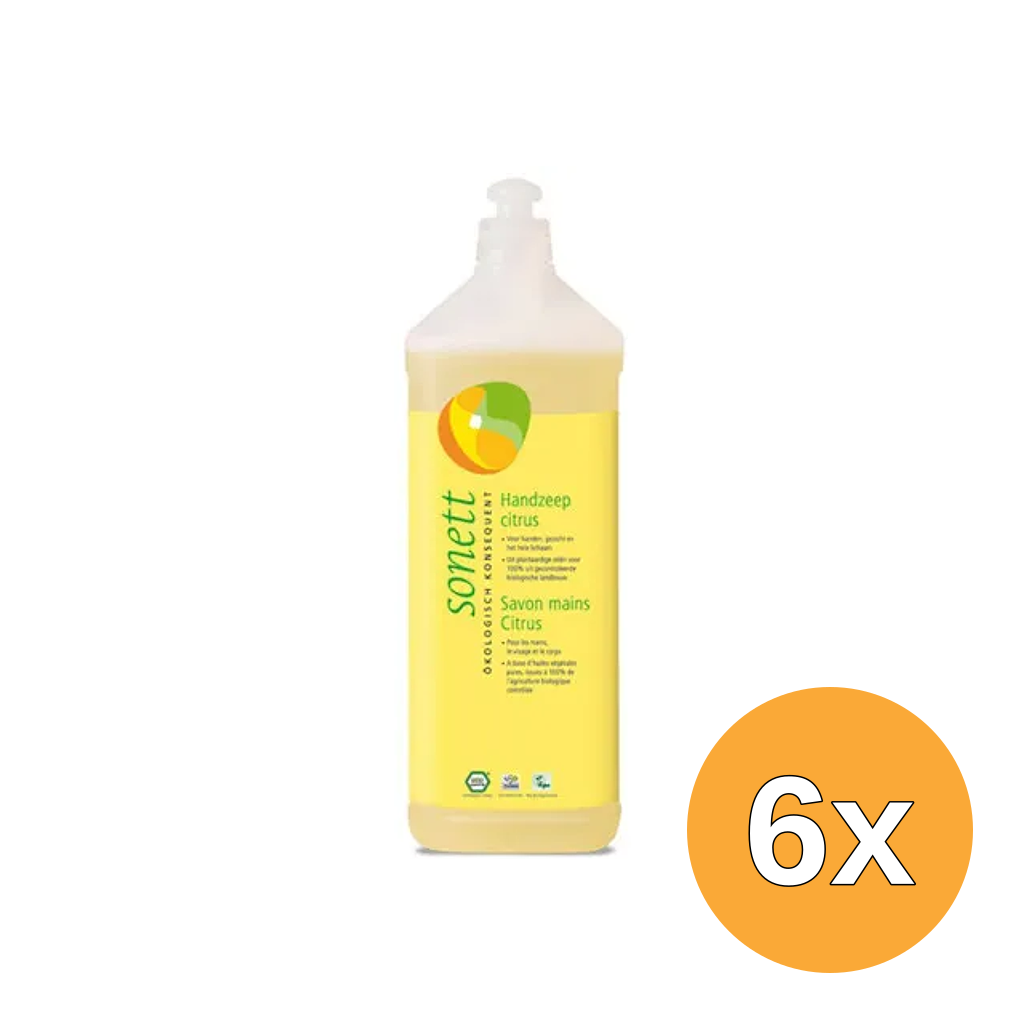 6x Sonett Handzeep citrus vloeibaar (1000 ml)