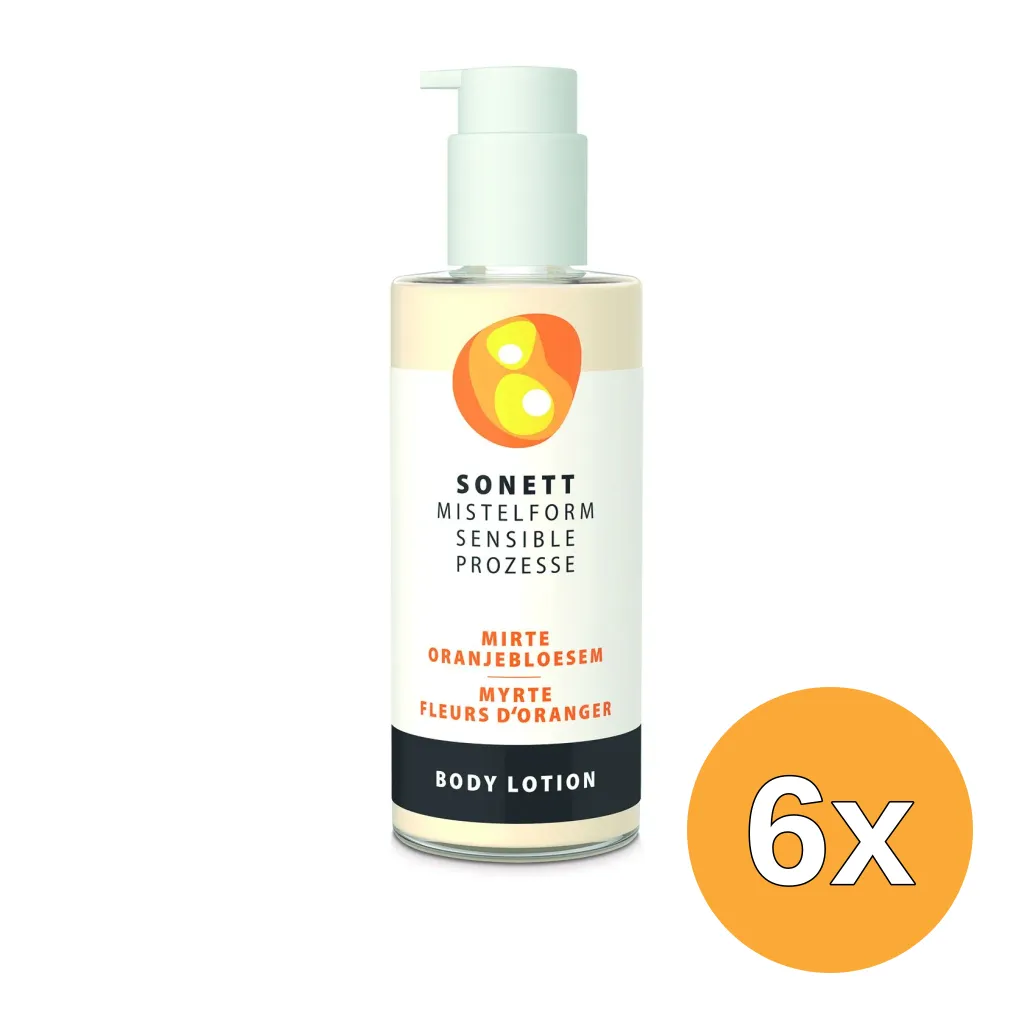 6x Sonett Mistelform Bodylotion Mirte & Oranjebloesem (145 ml)