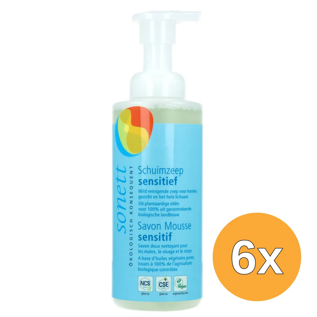6x Sonett Schuimzeep Sensitive (200 ml)