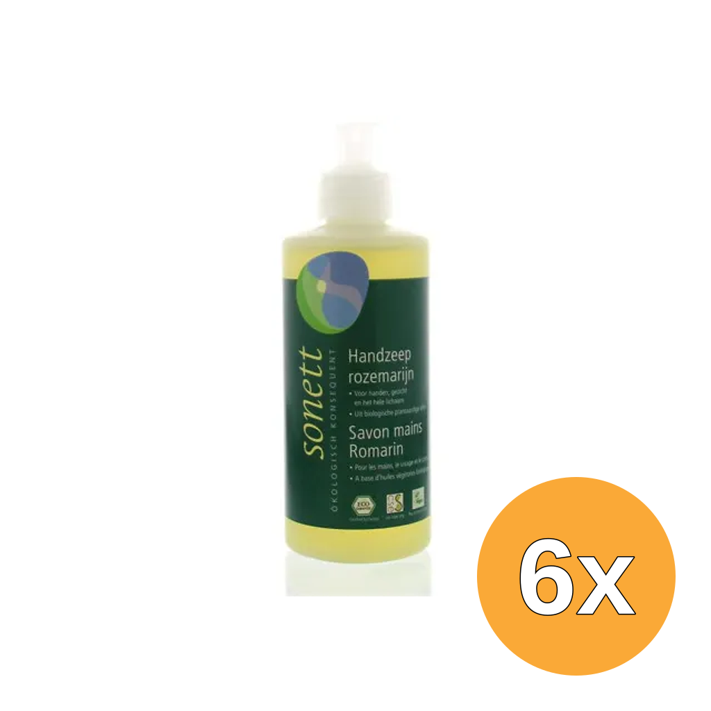 6x Sonett Handzeep rozemarijn vloeibaar (300 ml)