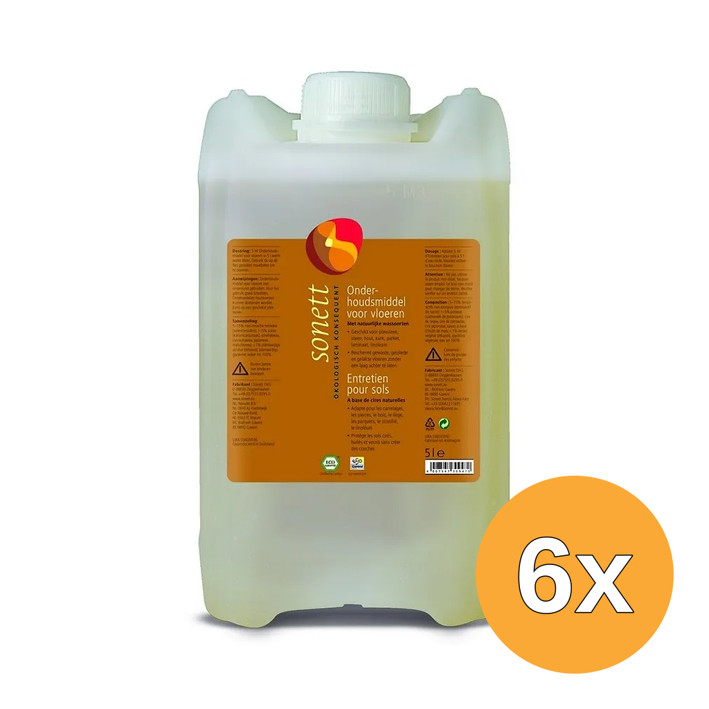 6x Sonett Onderhoudsmiddel voor Vloeren (5000 ml)
