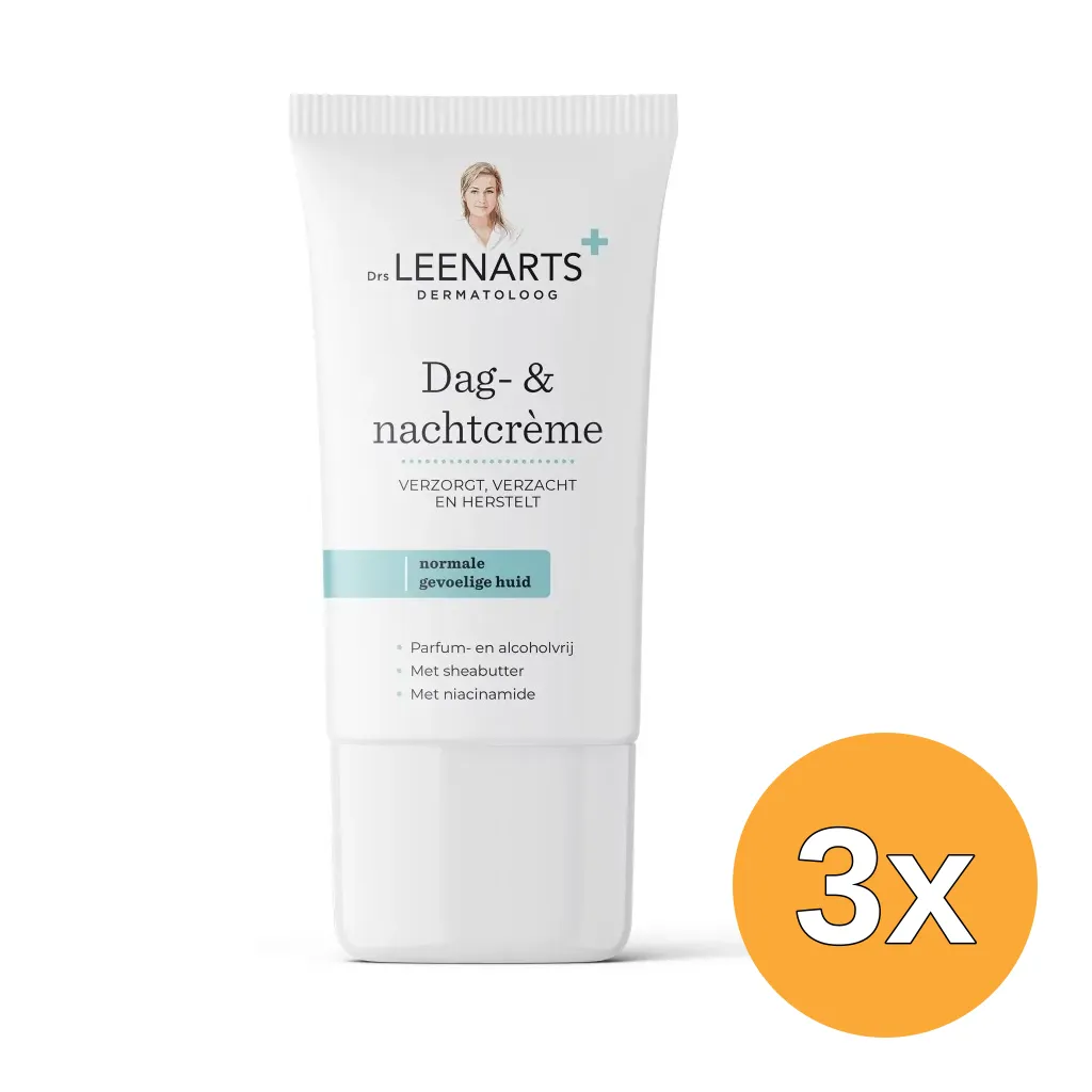 3x Drs Leenarts Dag- & Nachtcrème Normale Huid (50 ml)