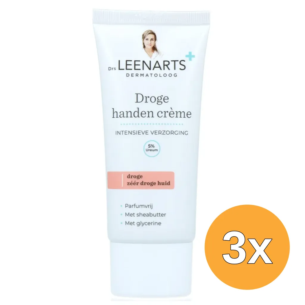 3x Drs Leenarts Droge Handen Crème (50 ml)