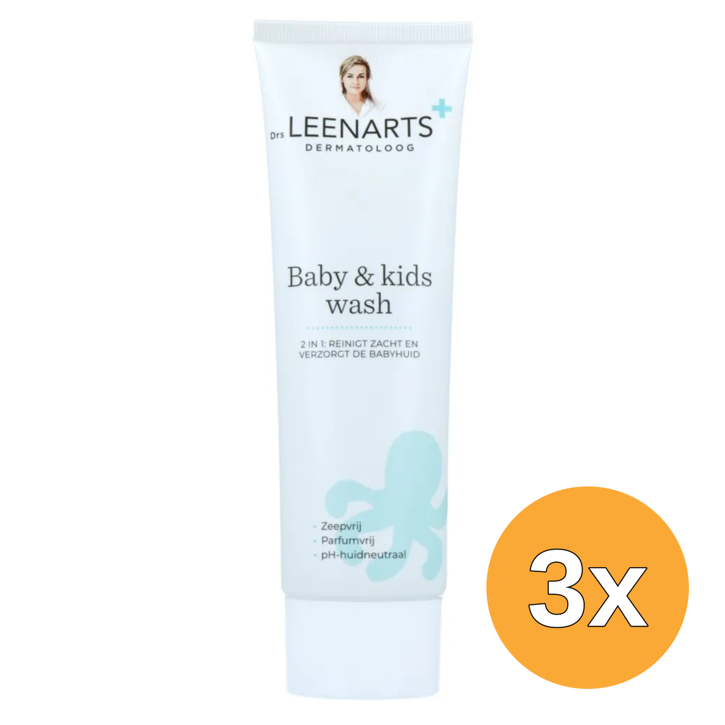 3x Drs Leenarts Baby & Kids Wash (125 ml)