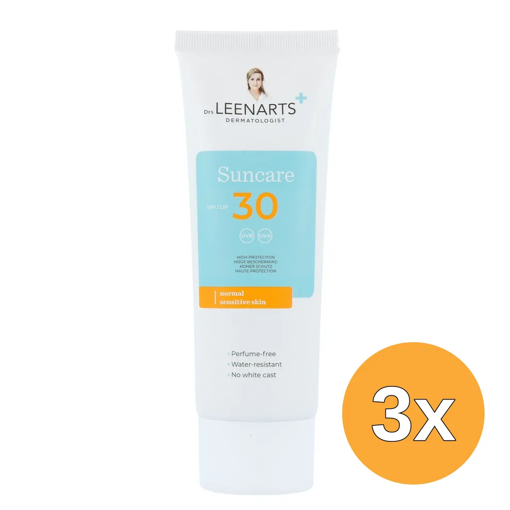 3x Drs Leenarts Sun Care SPF30 Normale Gevoelige Huid Parfumvrij (100 ml)