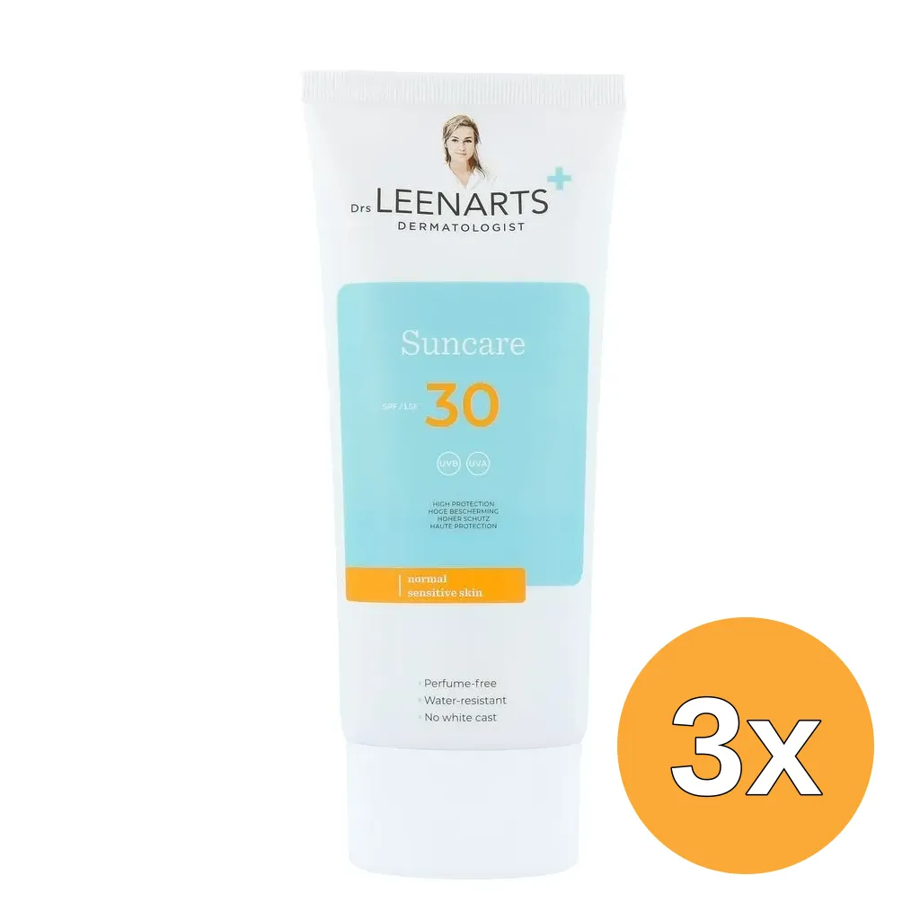 3x Drs Leenarts Sun Care SPF30 Normale Gevoelige Huid Parfumvrij (200 ml)