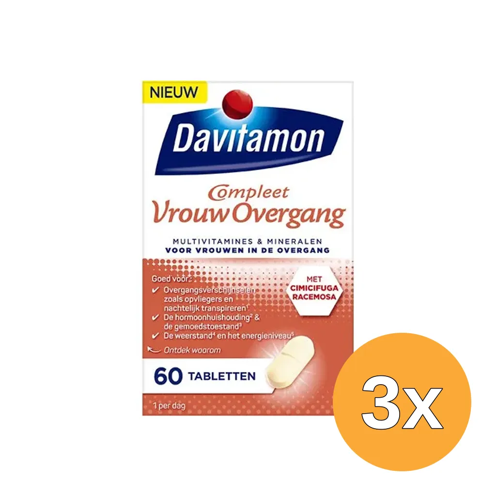 3x Davitamon Multi Overgang (60 tabletten)