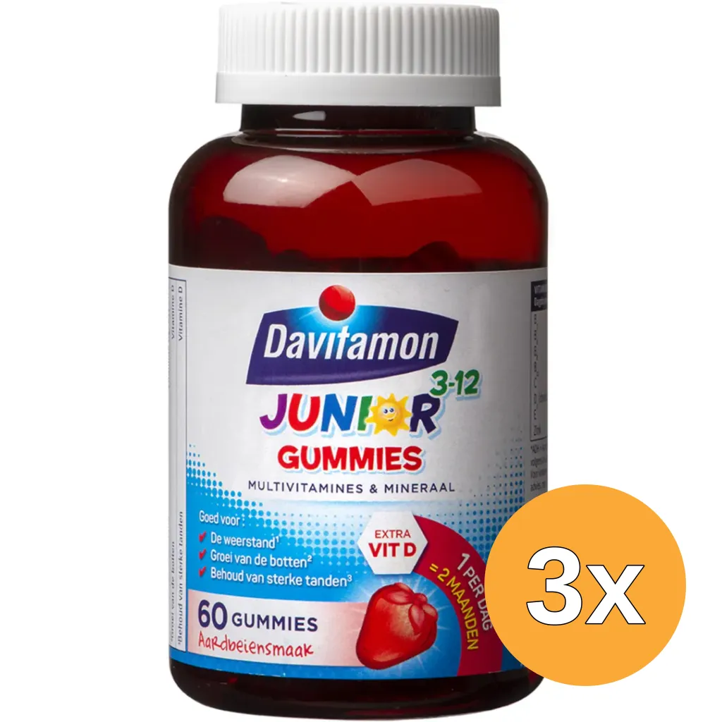3x Davitamon Junior multi (60 stuks)