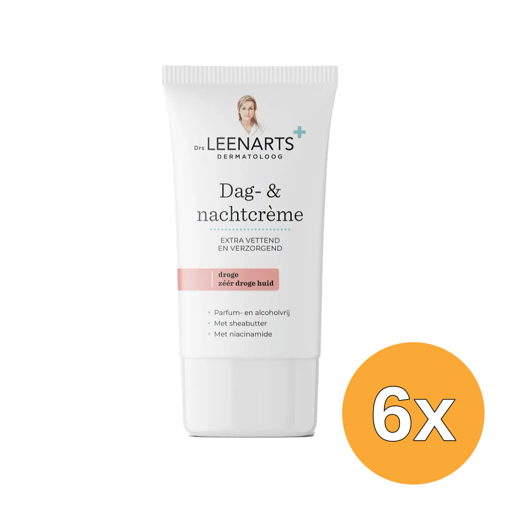 6x Drs Leenarts Dag- & Nachtcrème Droge Huid (50 ml)
