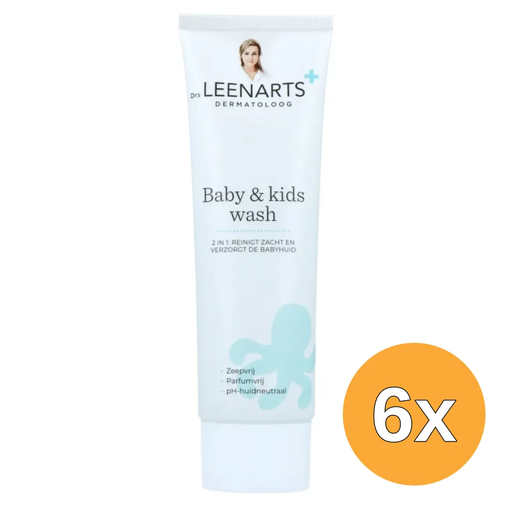 6x Drs Leenarts Baby & Kids Wash (125 ml)
