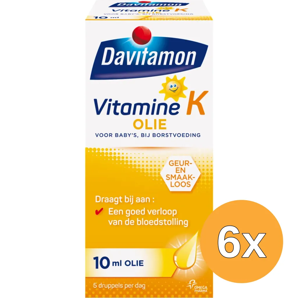 6x Davitamon Vitamine K olie (10 ml)