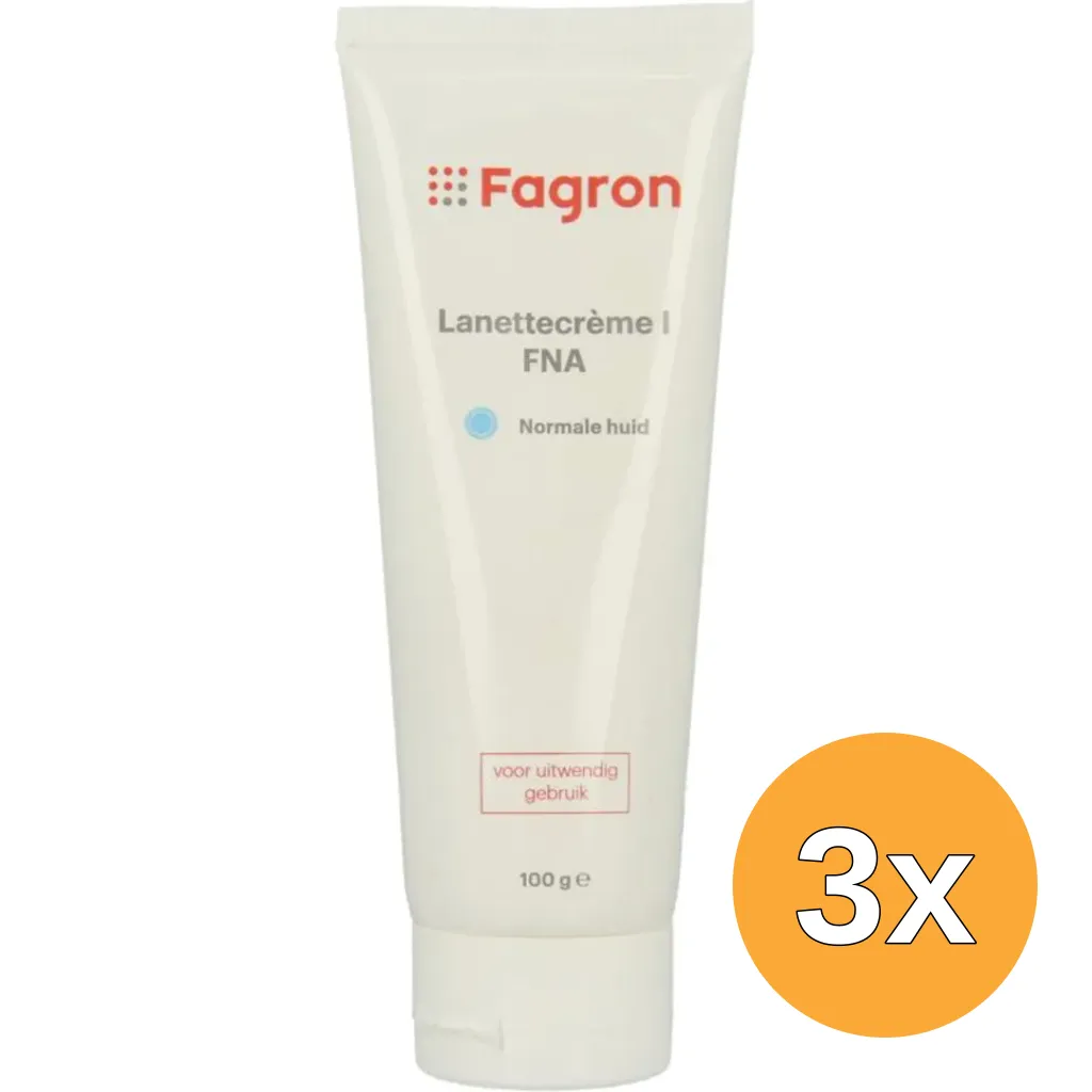 3x Fagron Lanettecreme I FNA (100 gr)