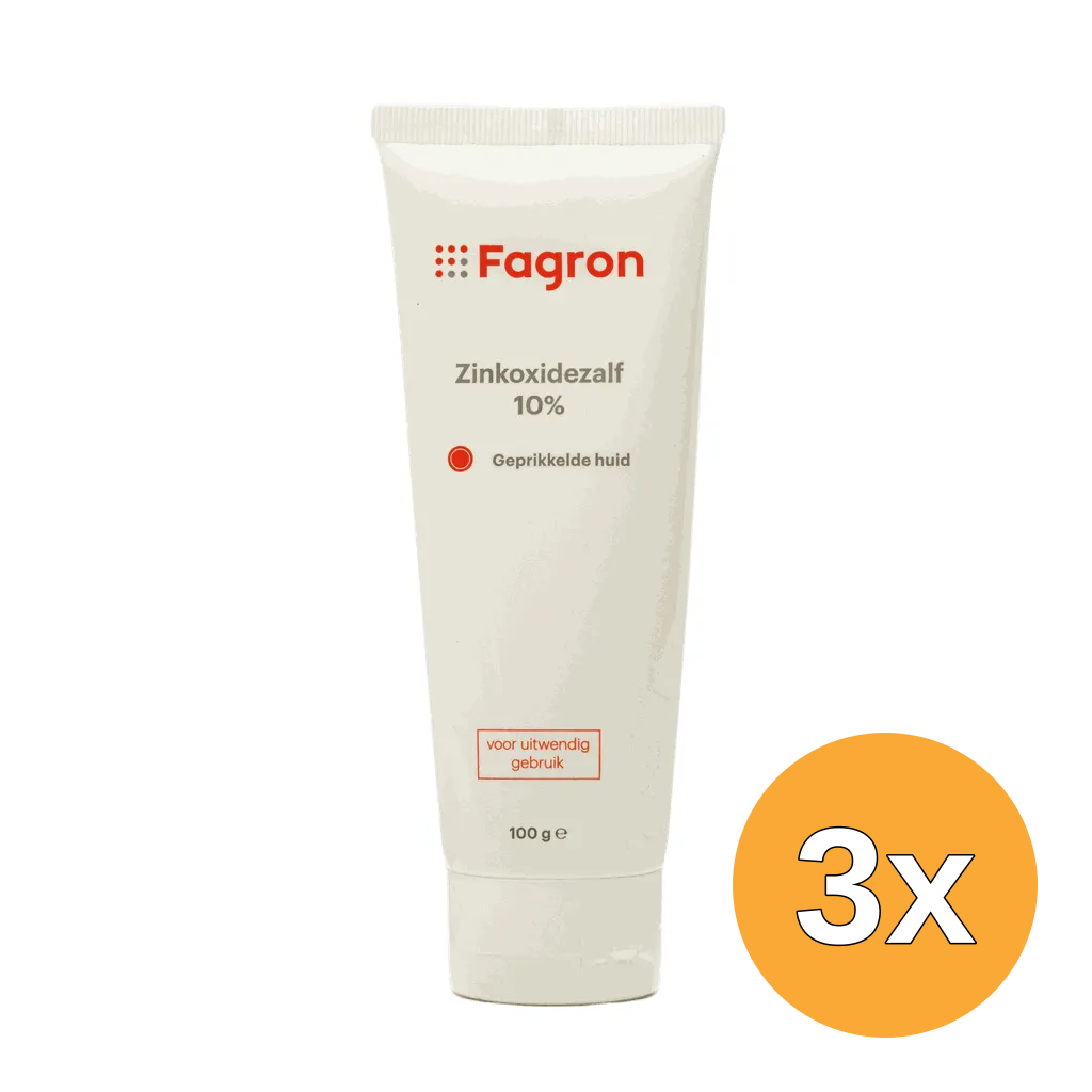 3x Fagron Zinkoxidezalf 10% (100 gr)