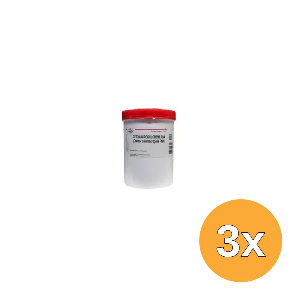 3x Fagron Cetomacrogol creme FNA (1000 gr)