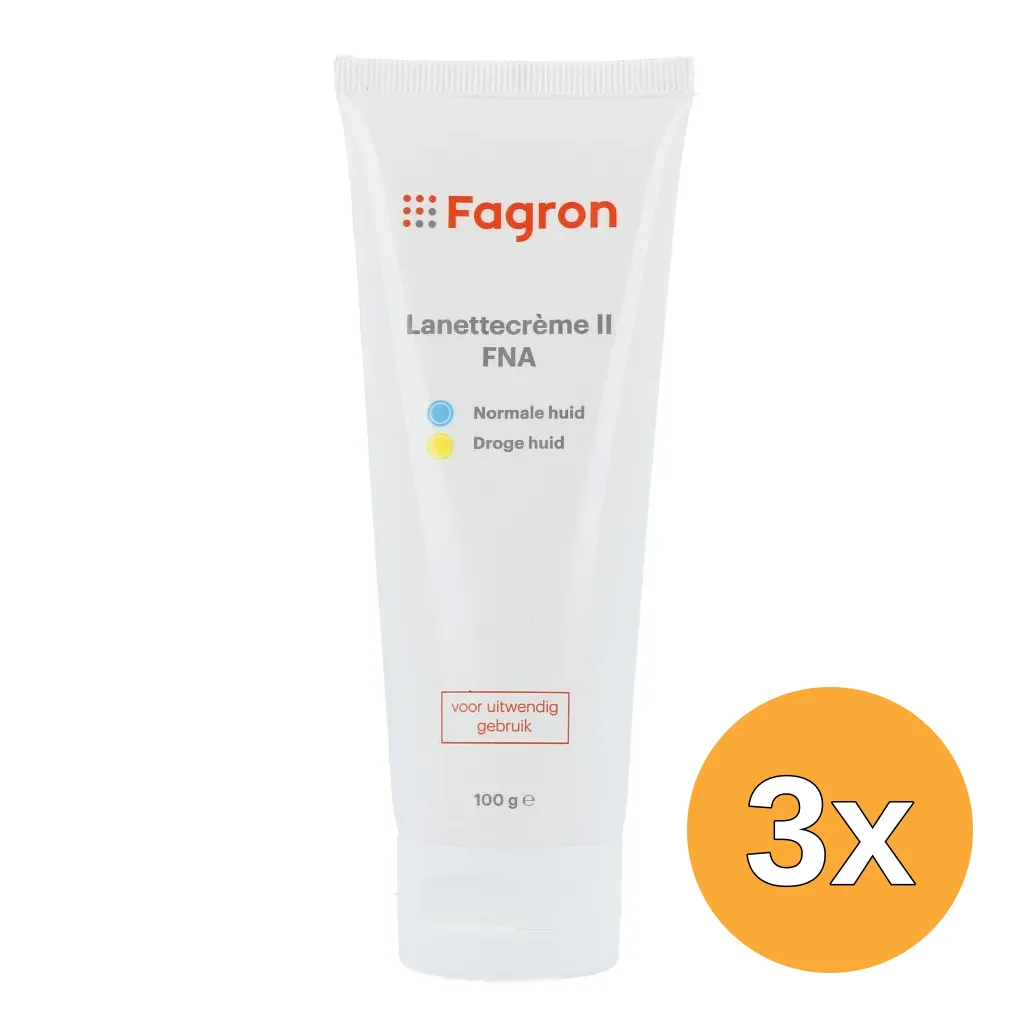 3x Fagron Lanettecrème II Fna (100 gr)