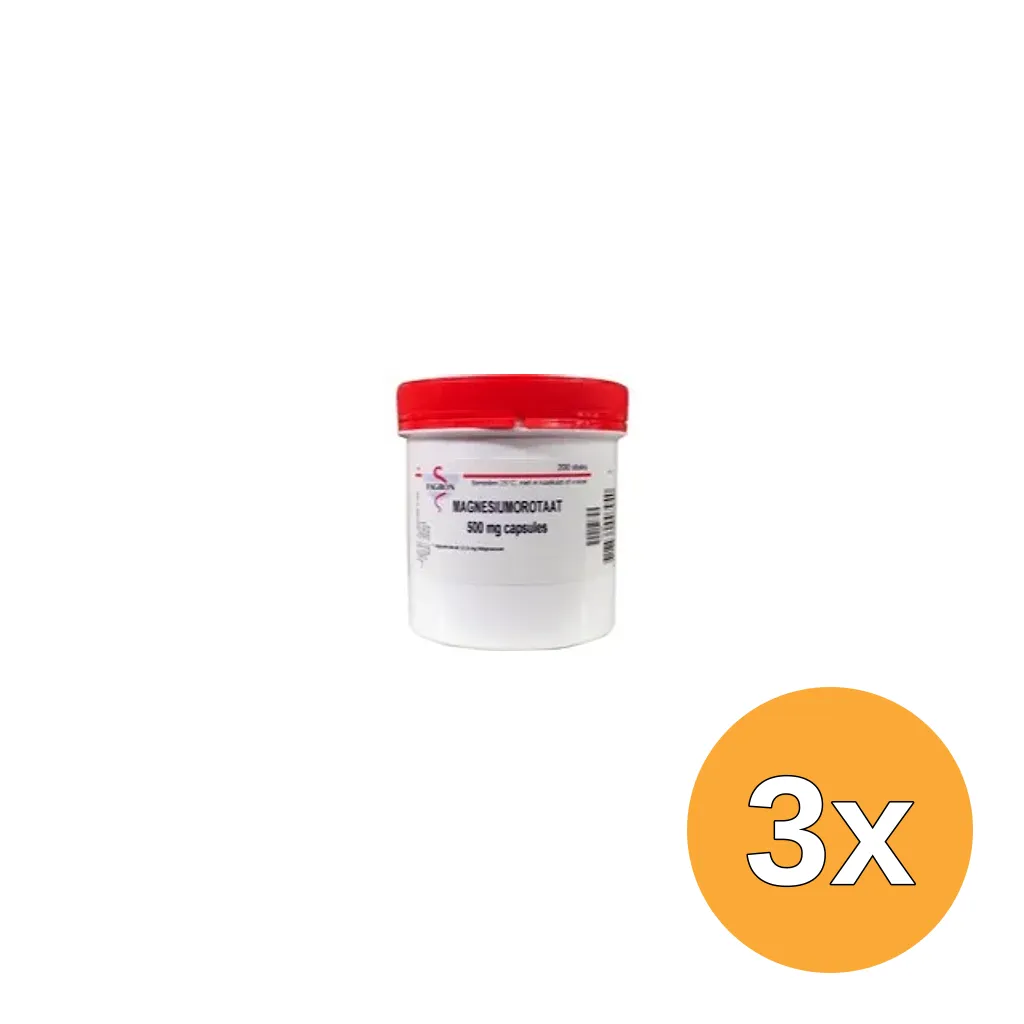 3x Fagron Magnesium orotaat 500mg (200 capsules)