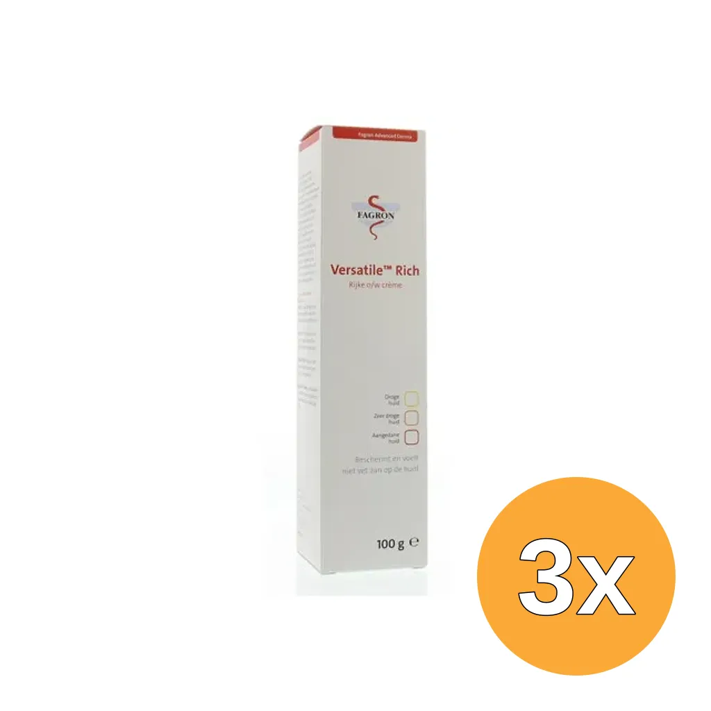 3x Fagron Versatile rich (100 gr)