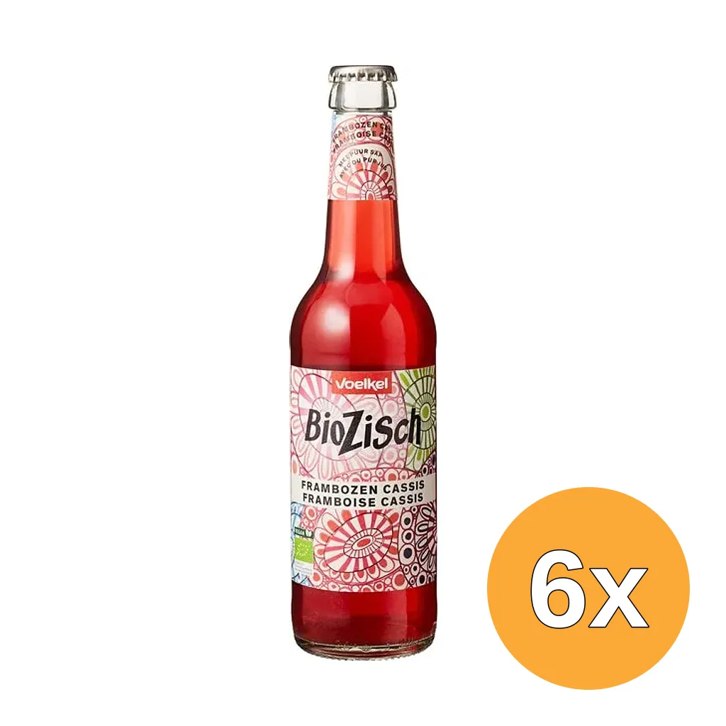 6x Voelkel Biozisch Framboos Cassis (330 ml)