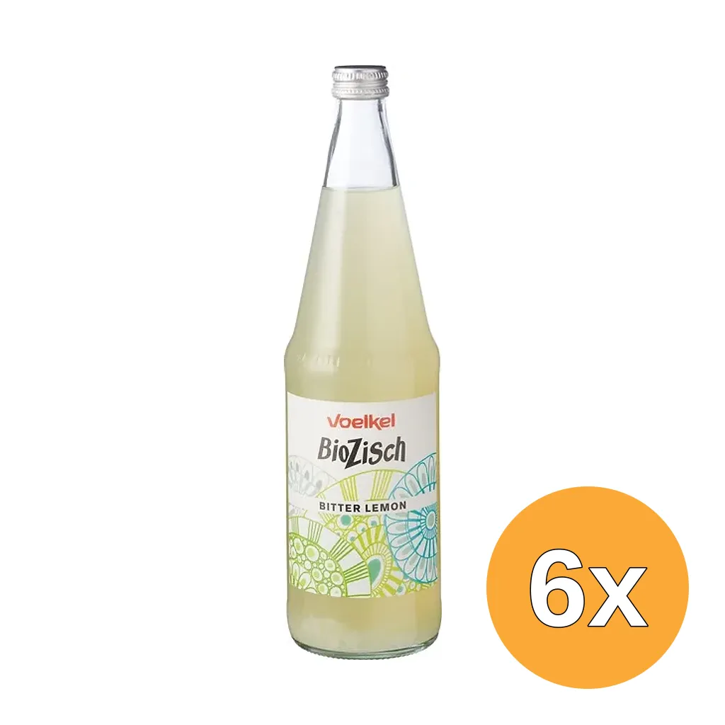 6x Voelkel Frisdrank Bitter Lemon (700 ml)