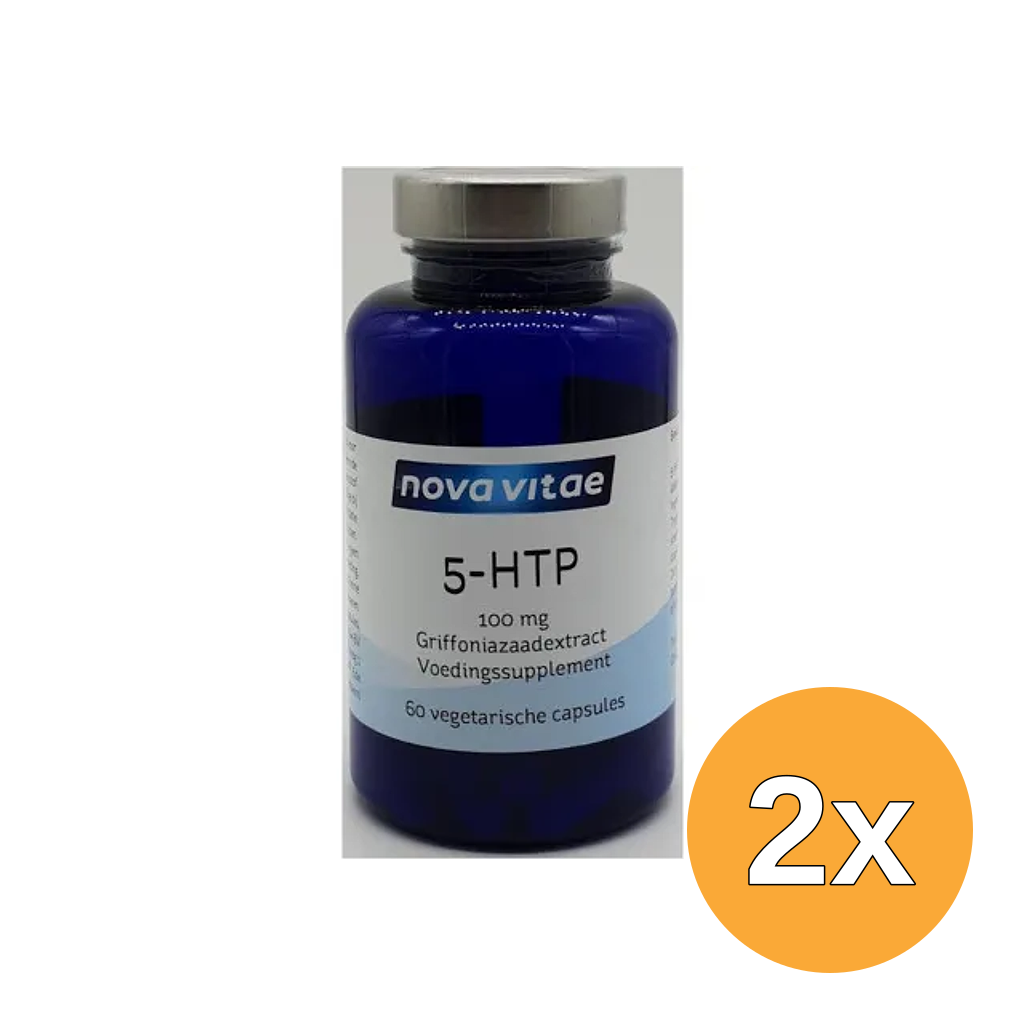 2x Nova Vitae 5-Htp 100 Mggriffonia (60 vega capsules)