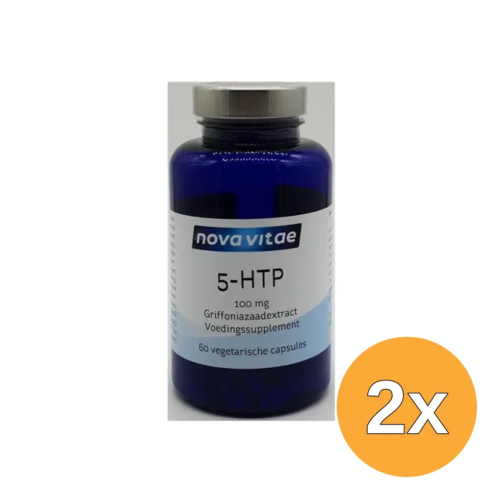 2x Nova Vitae 5-Htp 100 Mggriffonia (60 vega capsules)