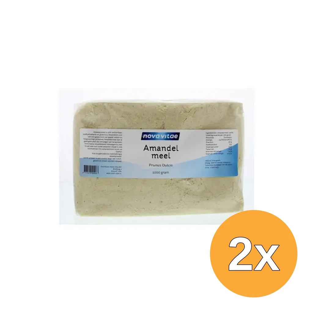2x Nova Vitae Amandelmeel (1000 gr)