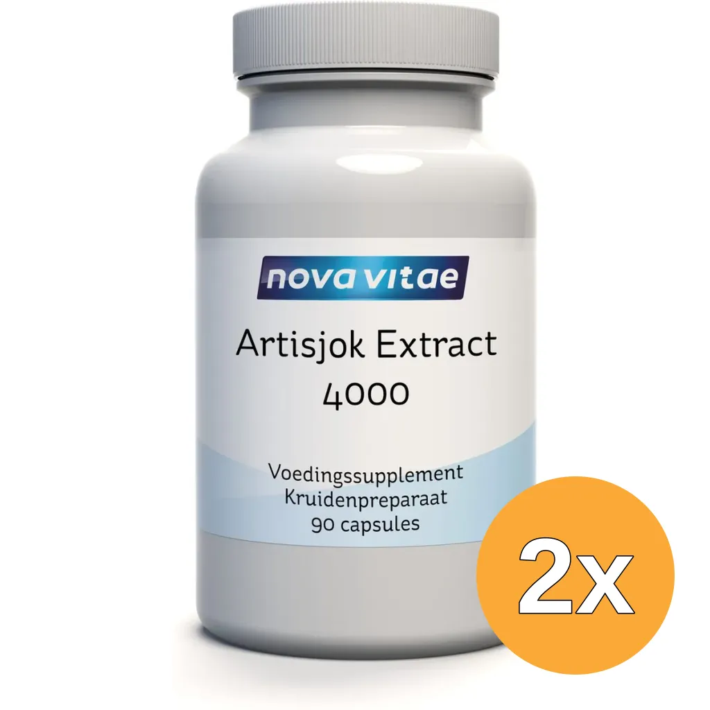 2x Nova Vitae Artisjok Extract 4000 (90 capsules)