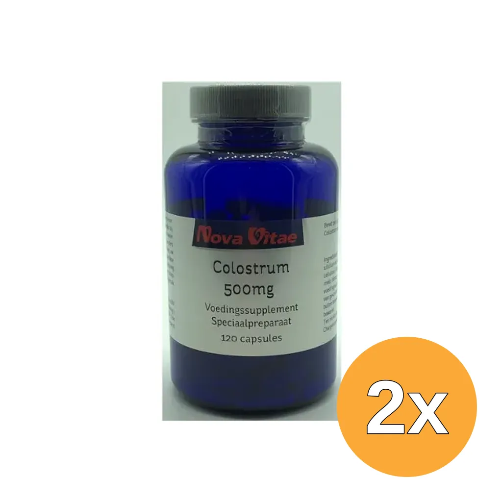 2x Nova Vitae Colostrum 500Mg 40% Igg (120 capsules)