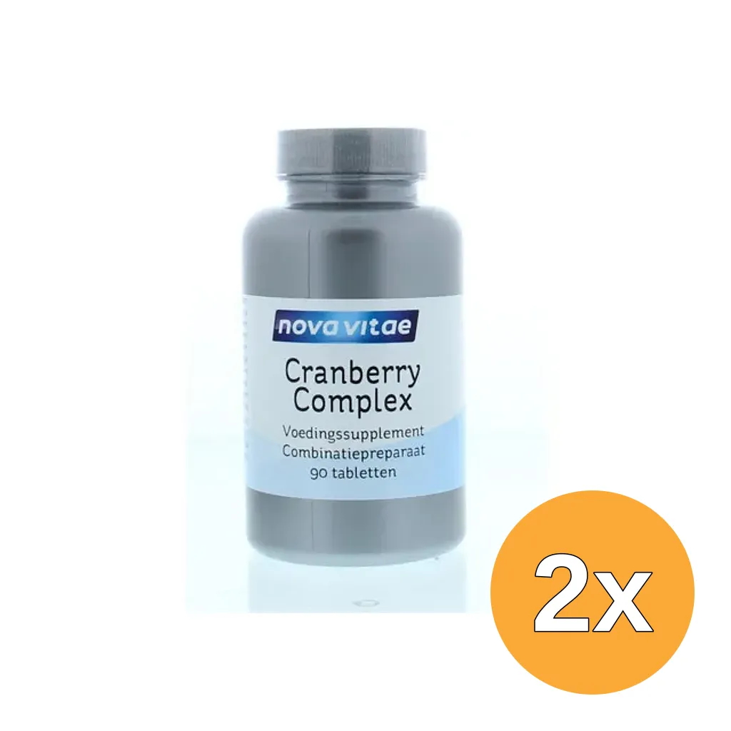 2x Nova Vitae Cranberry D-Mannose Complex (90 tabletten)