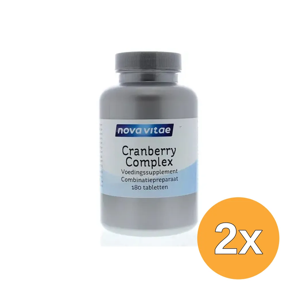 2x Nova Vitae Cranberry D-mannose complex (180 tabletten)