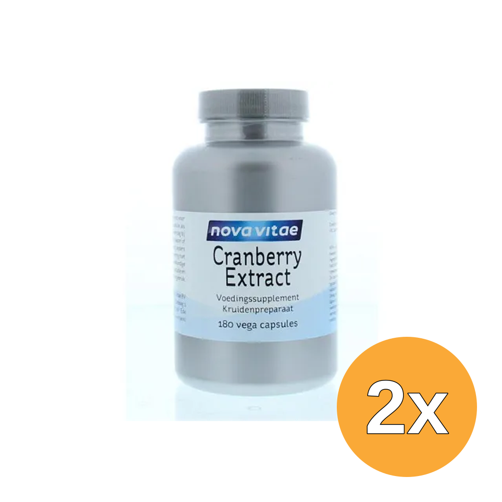 2x Nova Vitae Cranberry extract (180 capsules)