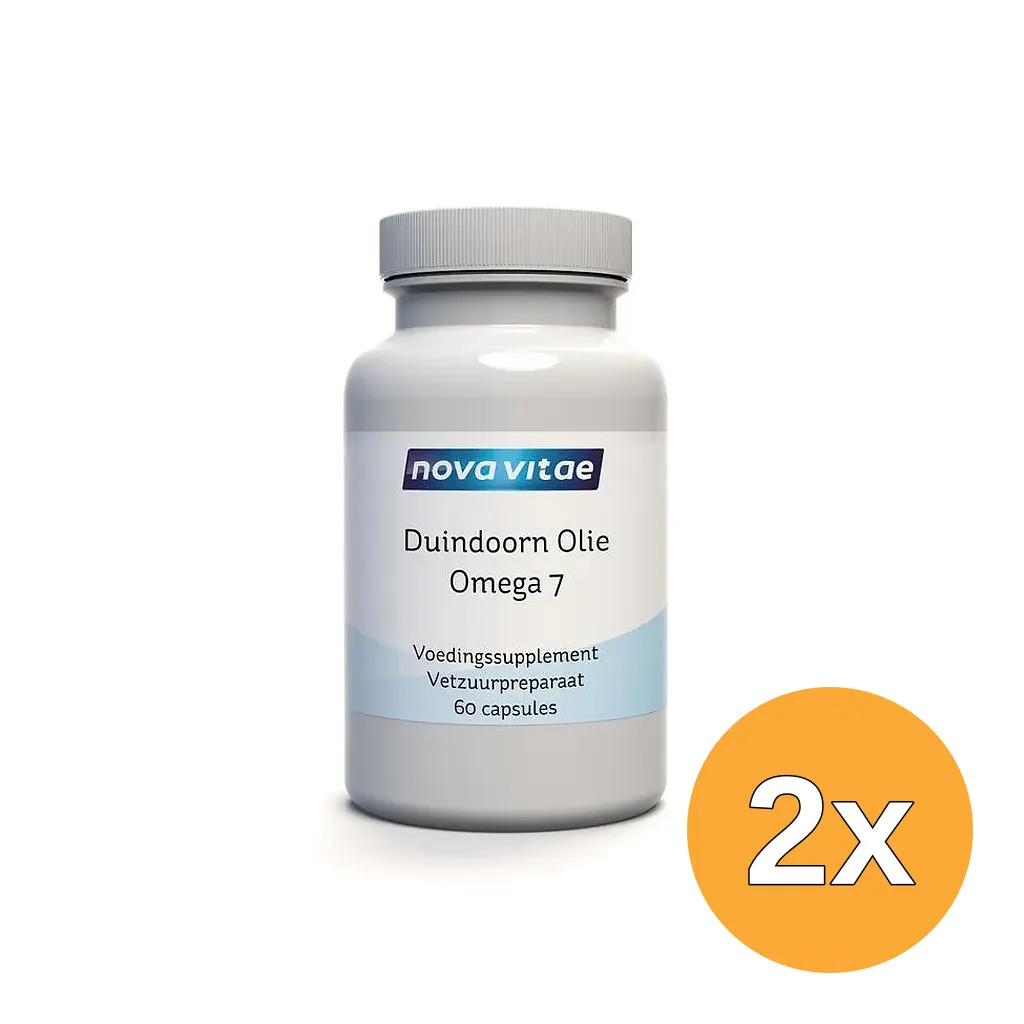 2x Nova Vitae Duindoorn Olie Omega 7 (60 capsules)