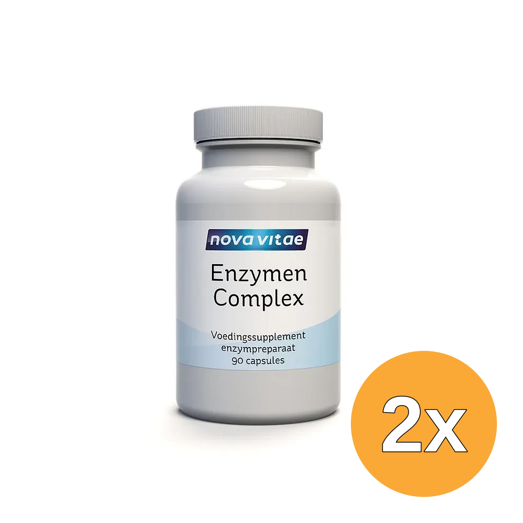 2x Nova Vitae Enzymen Complex Spijsvertering (90 capsules)