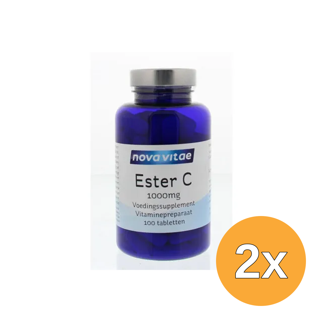 2x Nova Vitae Ester C 1000 mg (100 tabletten)