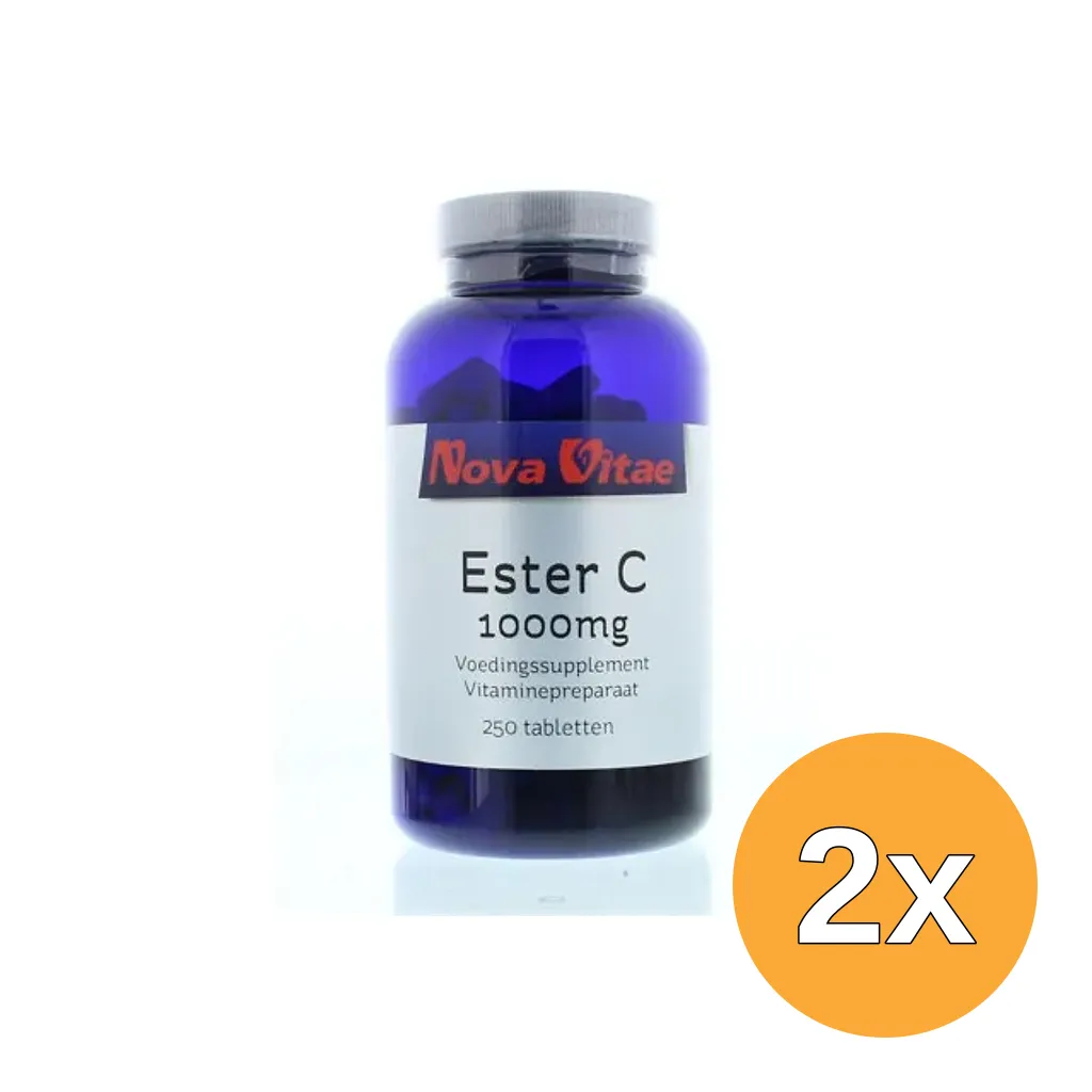 2x Nova Vitae Ester C 1000 mg (250 tabletten)