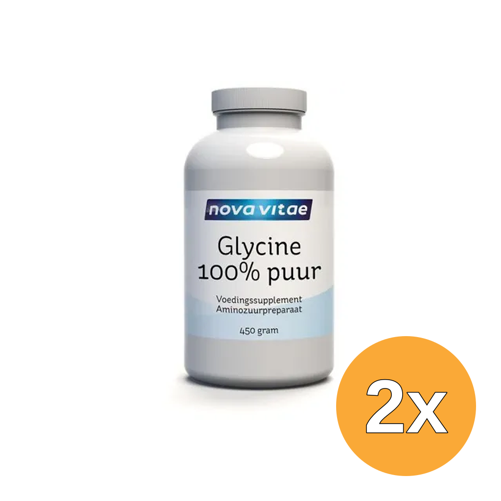 2x Nova Vitae Glycine 100% puur (450 gr)
