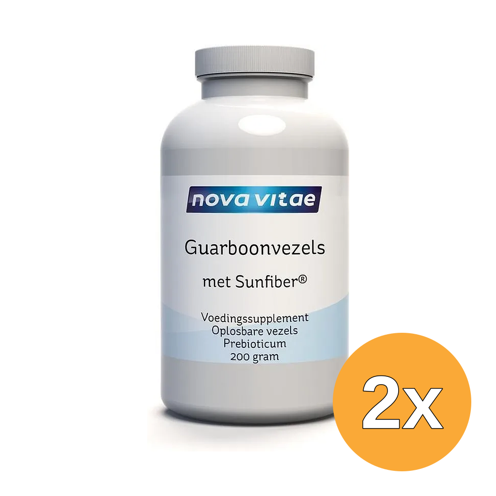 2x Nova Vitae Guarboonvezels Sunfiber (200 gr)