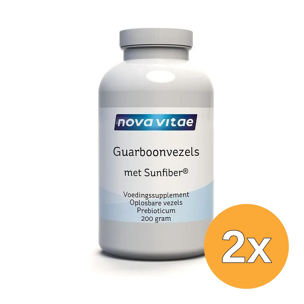2x Nova Vitae Guarboonvezels Sunfiber (200 gr)