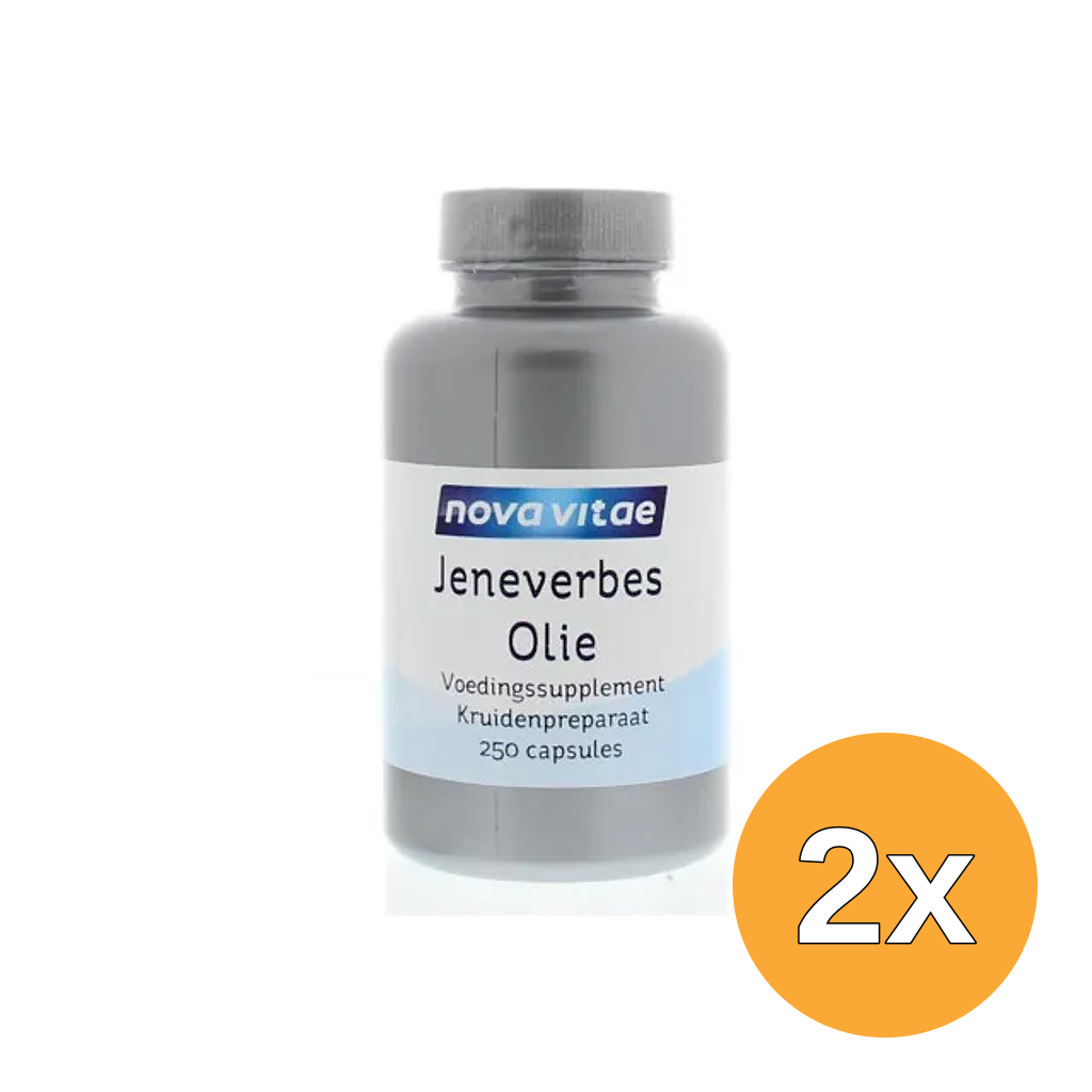2x Nova Vitae Jeneverbes olie (250 capsules)