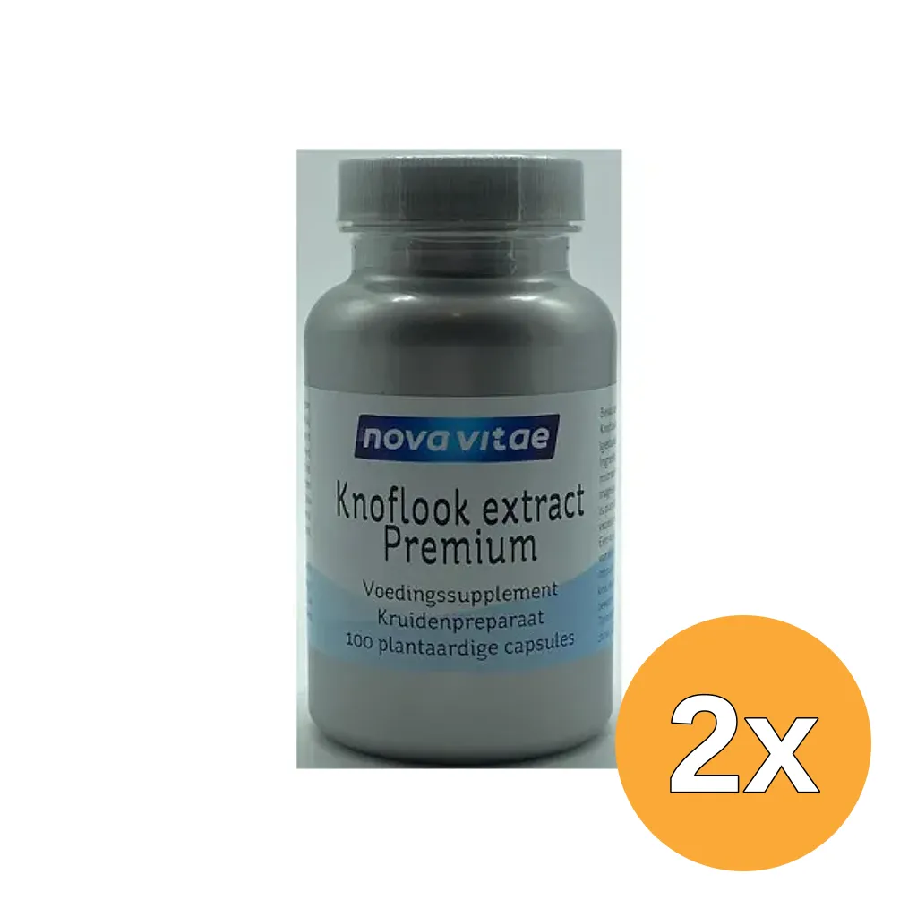 2x Nova Vitae Knoflook Extract Premium (100 vega capsules)