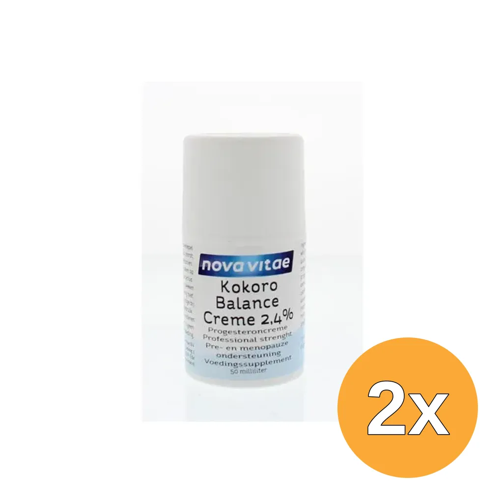 2x Nova Vitae Kokoro progest balans cream 2.4% (50 ml)