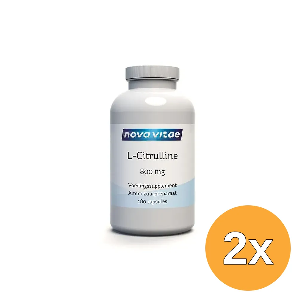 2x Nova Vitae L-Citrulline 800mg (180 capsules)