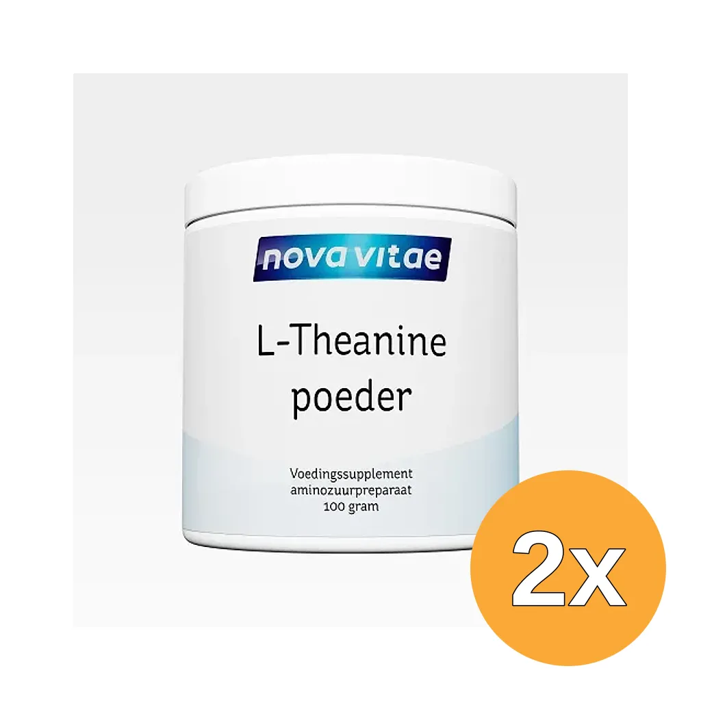 2x Nova Vitae L-Theanine Poeder (100 gr)