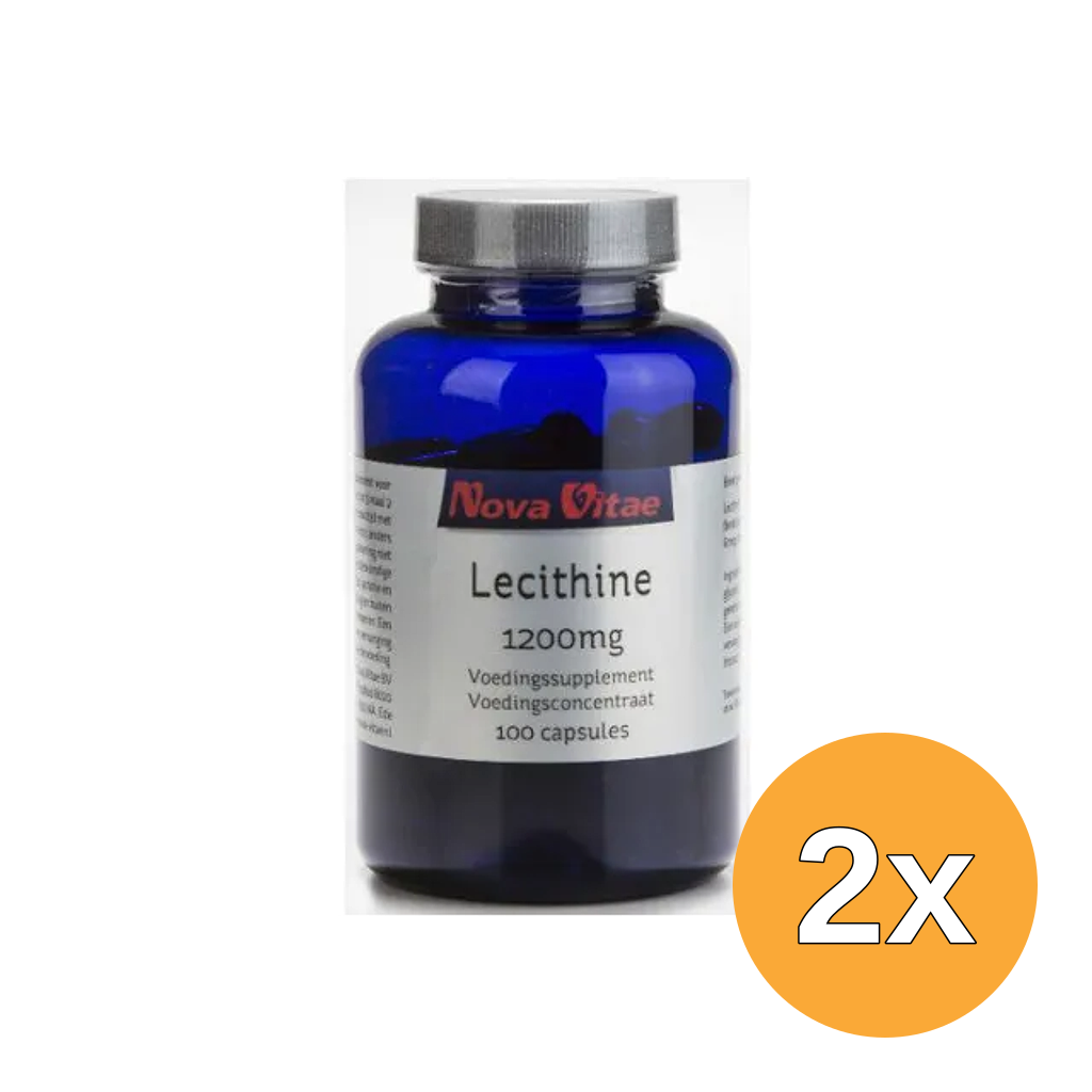 2x Nova Vitae Lecithine 1200 mg (100 capsules)