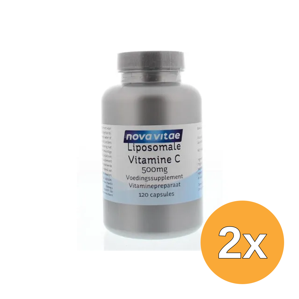 2x Nova Vitae Liposomaal vitamine C (120 vega capsules)