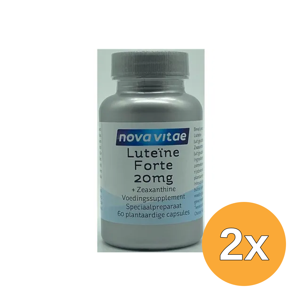 2x Nova Vitae Luteine forte 20 mg + zeaxanthine (60 vega capsules)