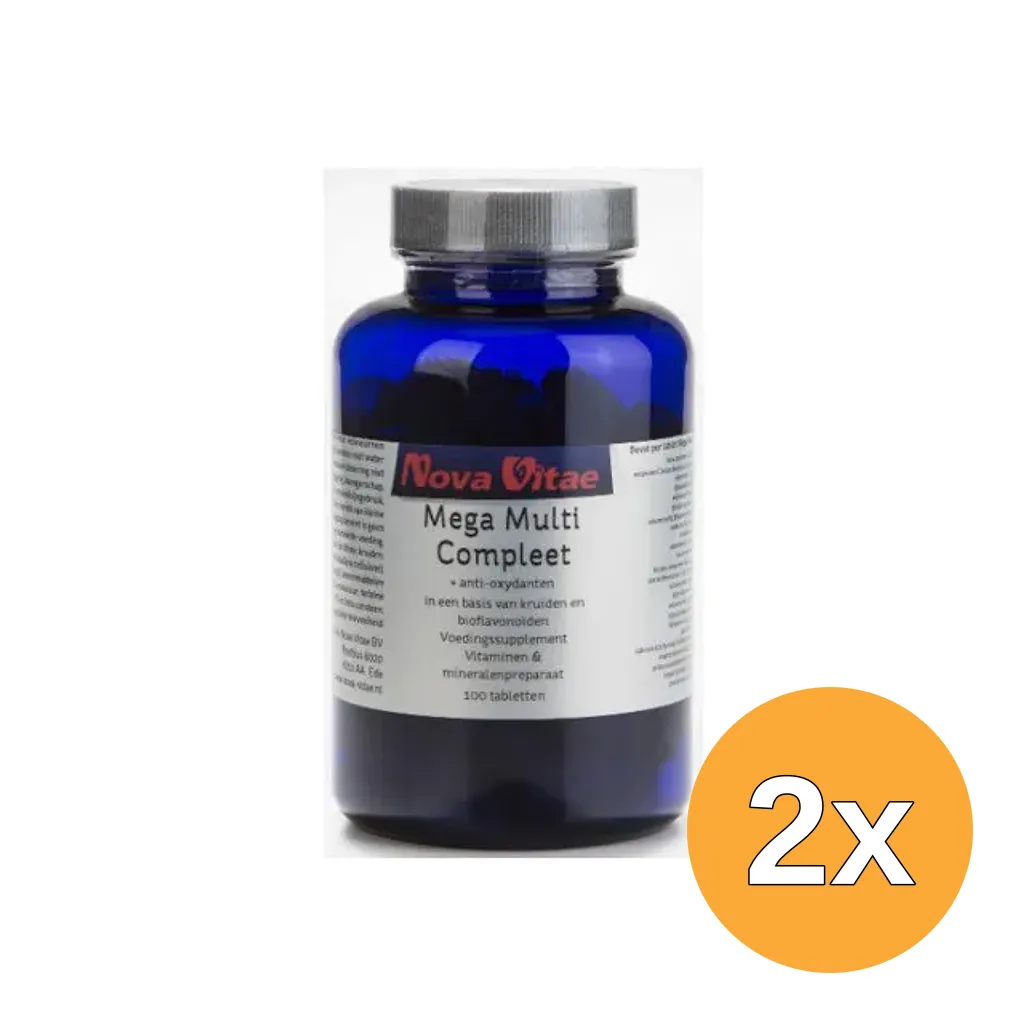 2x Nova Vitae Mega Multi Compleet (100 tabletten)